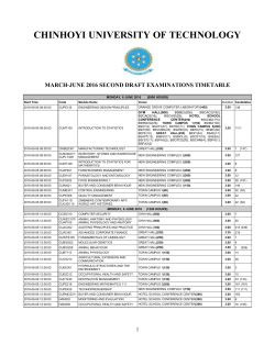 chinhoyi university of technology march
