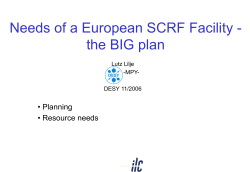 A new SCRF infrastructure for Europe