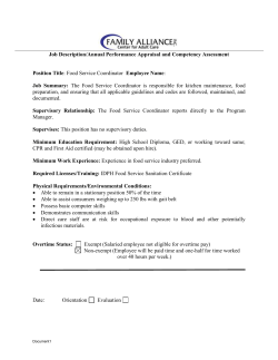 Section 4: Goals and Performance Plans