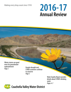 Annual Review - Coachella Valley Water District
