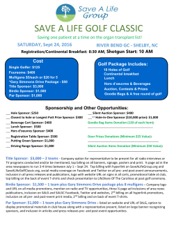 save a life golf classic