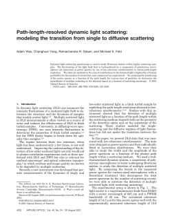 Path-length-resolved dynamic light scattering