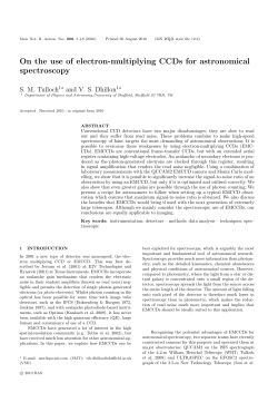 On the use of electron-multiplying CCDs for astronomical spectroscopy