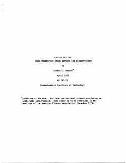 April 1975 WP 787-75 Massachusetts Institute of