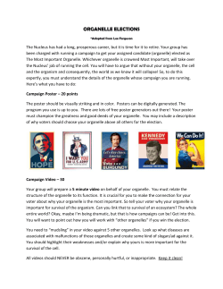 ORGANELLE ELECTIONS