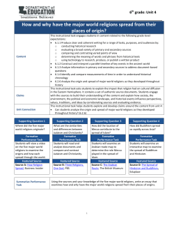 Spread of World Religions