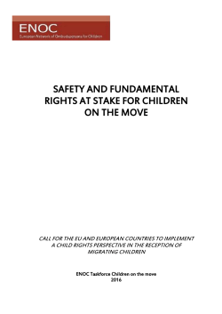 safety and fundamental rights at stake for children on the move