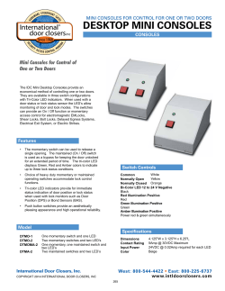 Desktop Mini Consoles - International Door Closers