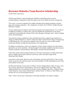 Brewster Robotics Team Receive Scholarship