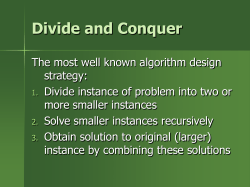 Closest-Pair Problem: Divide and Conquer