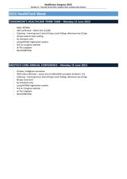 CONFERENCE PROGRAMME