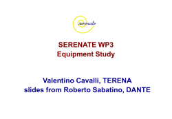 Availability and charactaristics of equipment for very high