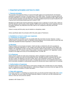 BBC Expenses Policy March 2016