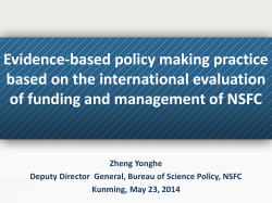 2. Evidence-based policy making practice based on the international