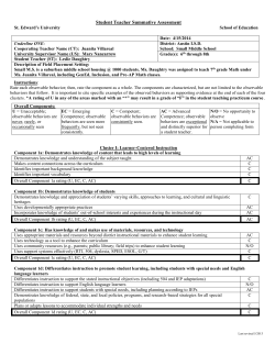 L.Daughtry S14 Summative Eval