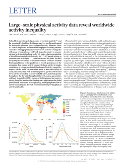 Large-scale physical activity data reveal worldwide activity inequality