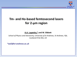 Tm- and Ho-based femtosecond lasers for 2