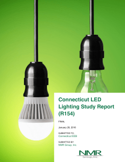 Connecticut LED Lighting Study Report (R154)