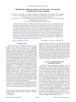 Hybridization of plasmonic antenna and cavity modes