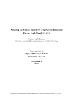 Assessing the Climate Sensitivity of the Global Terrestrial Carbon