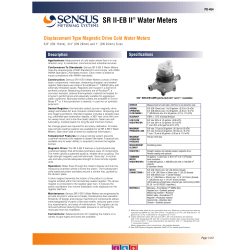 SR II-EB II&reg; Water Meters
