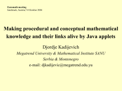 Euromath meeting - Mathe