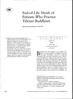 End-of-Life Needs of Patients Who Practice Tibetan Buddhism