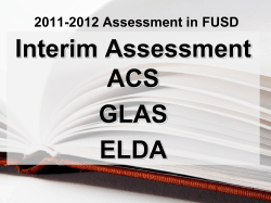 ACS - ELA - FUSD REA