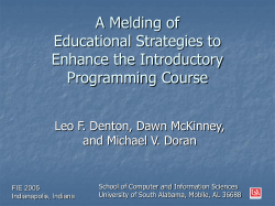 Non-achievers - School of Computing