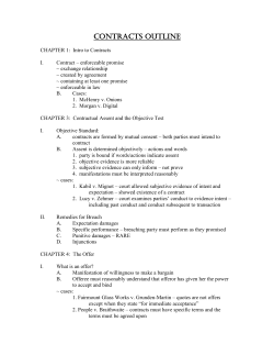 CONTRACTS OUTLINE