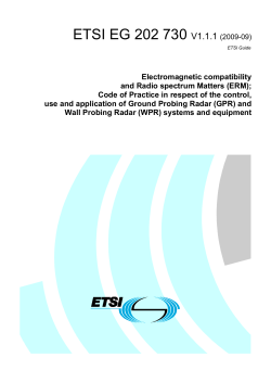 ETSI EG 202 730