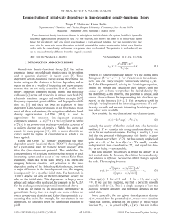Demonstration of initial-state dependence in time