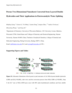 Porous Two-Dimensional Nanosheets Converted from Layered