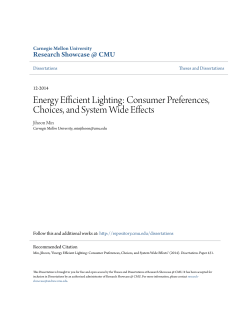 Energy Efficient Lighting: Consumer