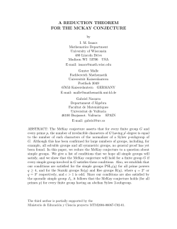 a reduction theorem for the mckay conjecture