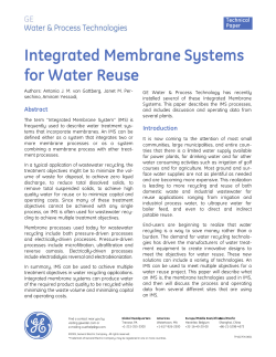 Integrated Membrane Systems for Water Reuse
