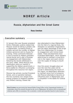 Russia, Afghanistan and the Great Game