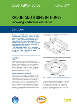 BRE Good Repair Guide on Improving underfloor