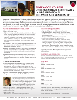 Organizational Behavior and Leadership