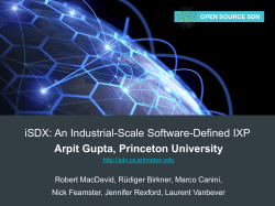 iSDX: An Industrial-Scale Software-Defined IXP