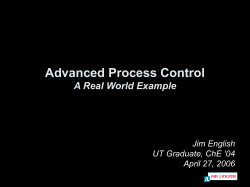 Advanced Process Control in Action