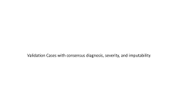 Case Validation Summary Presentation