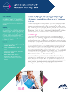 Optimizing Essential ERP Processes with Pega BPM