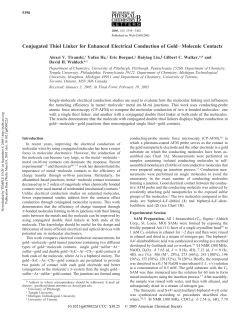 Conjugated Thiol Linker for Enhanced Electrical