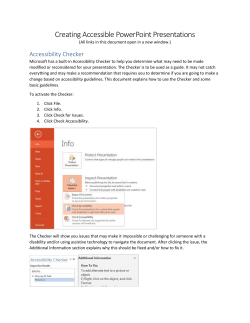 Accessibility Checker