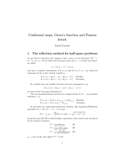 Conformal maps, Green`s function and Poisson kernel.