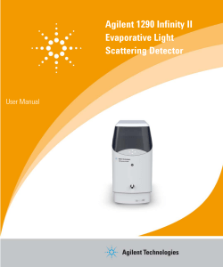 Agilent 1290 Infinity II Evaporative Light Scattering Detector User