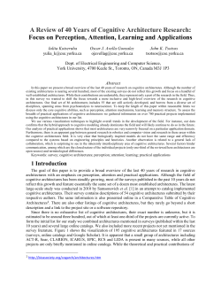 A Review of 40 Years of Cognitive Architecture Research