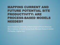 Are process-based models needed? Aaron Weiskittel, University of