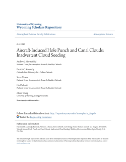 Aircraft-Induced Hole Punch and Canal Clouds